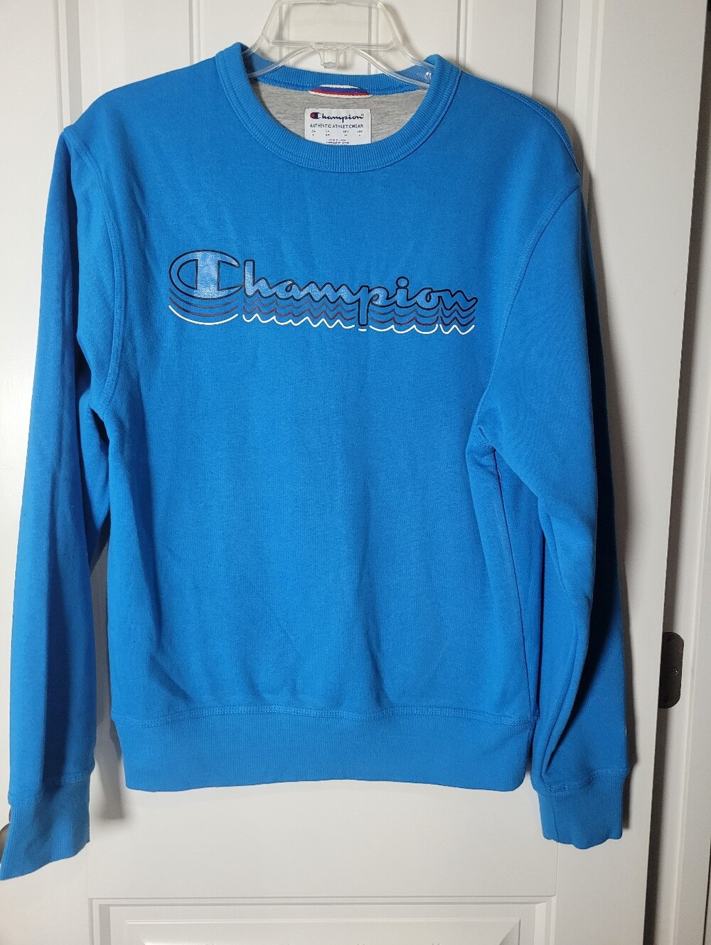Champion Men’s Bright Blue Crewneck Sweatshirt
